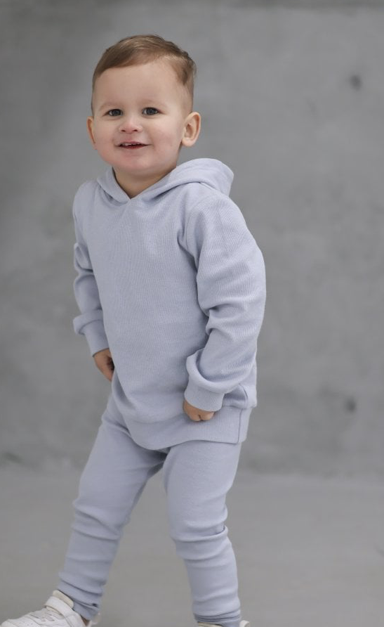 Stormi Ribbed Hoody & Bottoms Dusk Blue