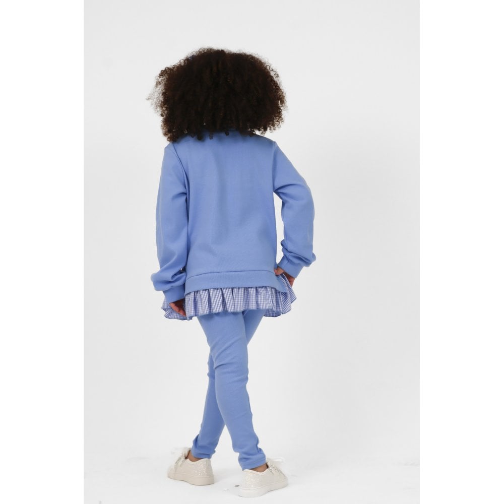 Orla Girls Ribbed Jumper & Legging Set Blue