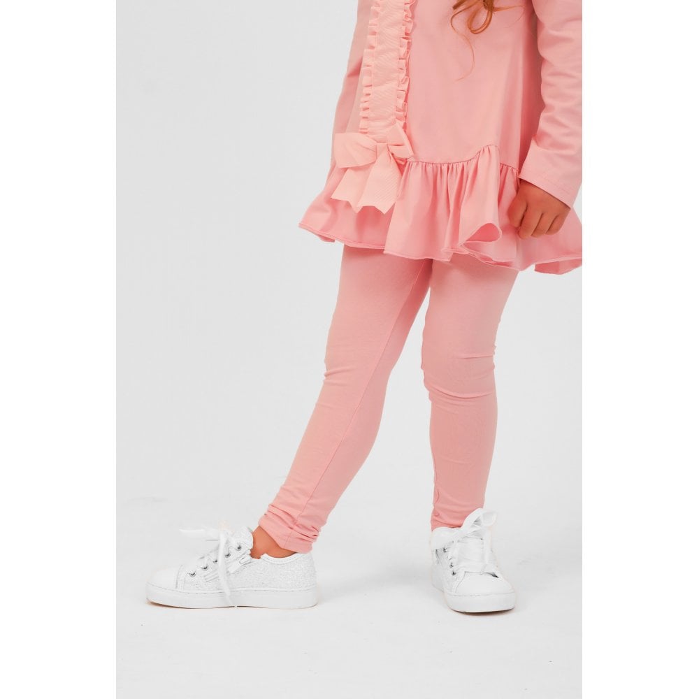 Bonnie Girls Frilly Bow Tracksuit Set Pink