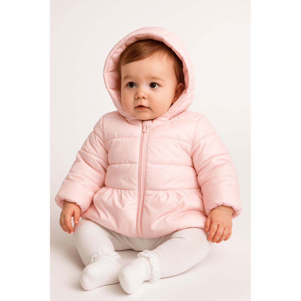 MB6530 Baby Girls Mintini Pink Pearlised Padded Coat