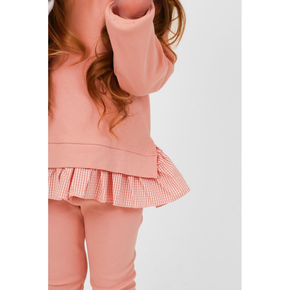 Orla Girls Ribbed Jumper & Legging Set Pink