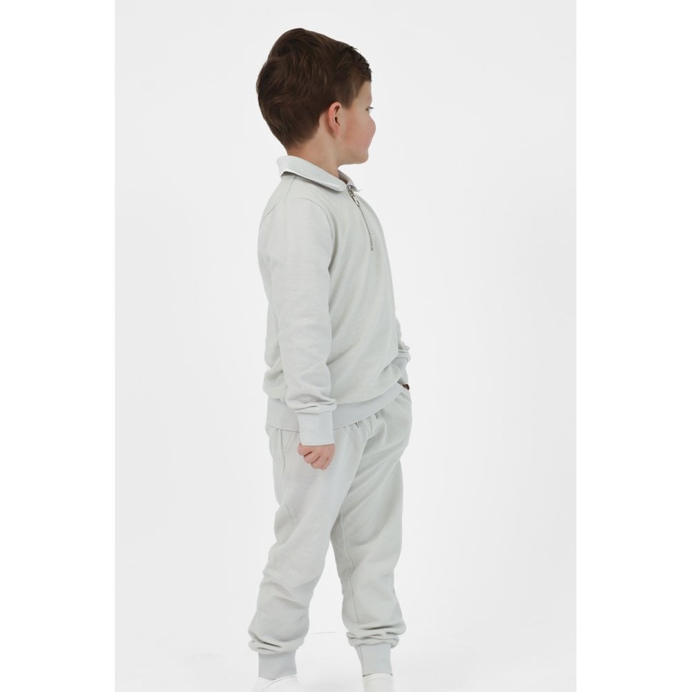 Harry Boys Zip Up Polo Tracksuit Grey