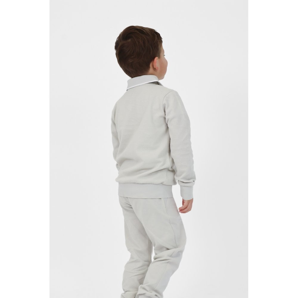 Harry Boys Zip Up Polo Tracksuit Grey