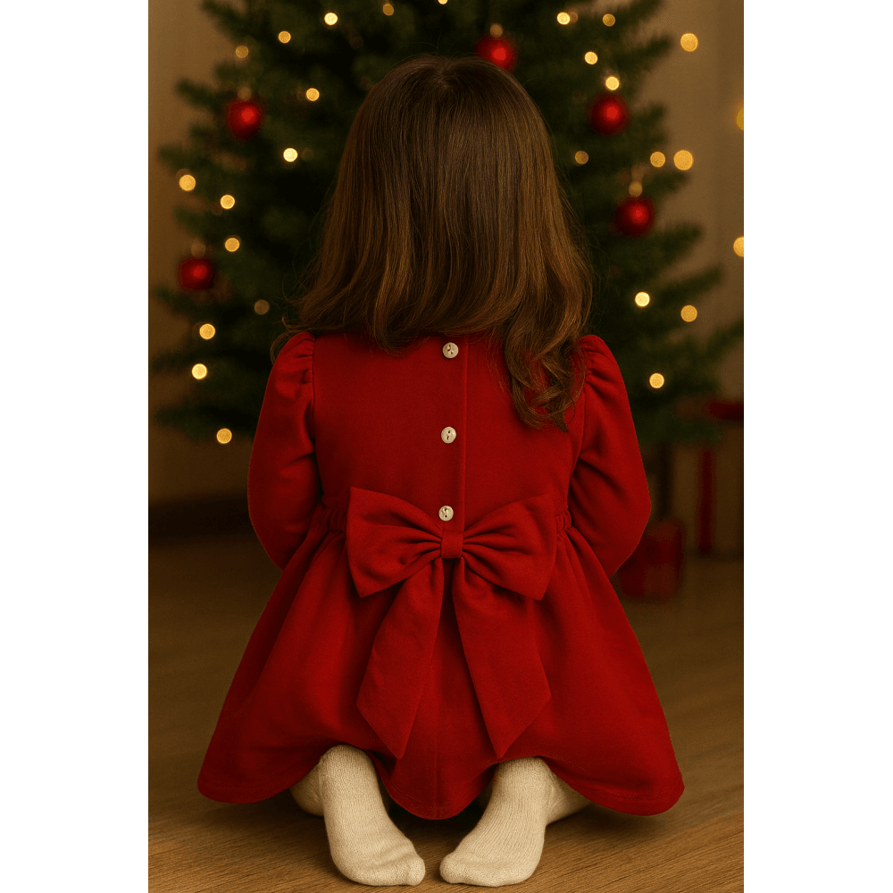 25669 Girls Red Dress