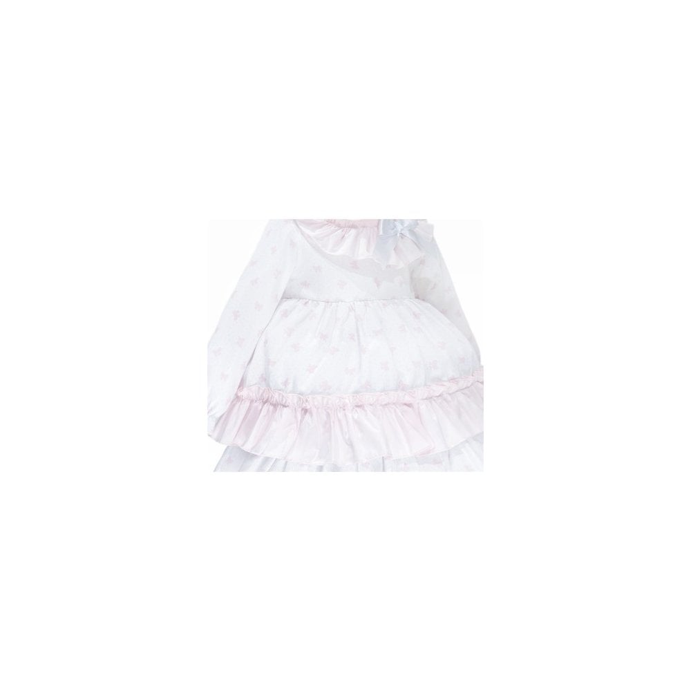 MYD25213 Baby Girls Weeme Puffball Bow Print Dress