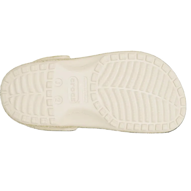 Crocs Classic Girls Gold Glitter Clog