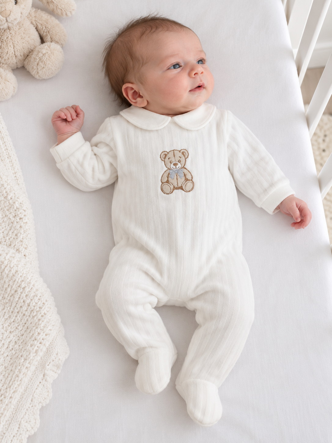119 Baby Bear Babygrow White