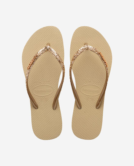 Slim Glitter II FC Kids Sand Grey Havaianas