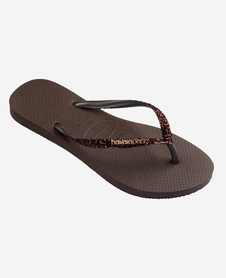 SLIM GLITTER II FC Dark Brown Havaianas