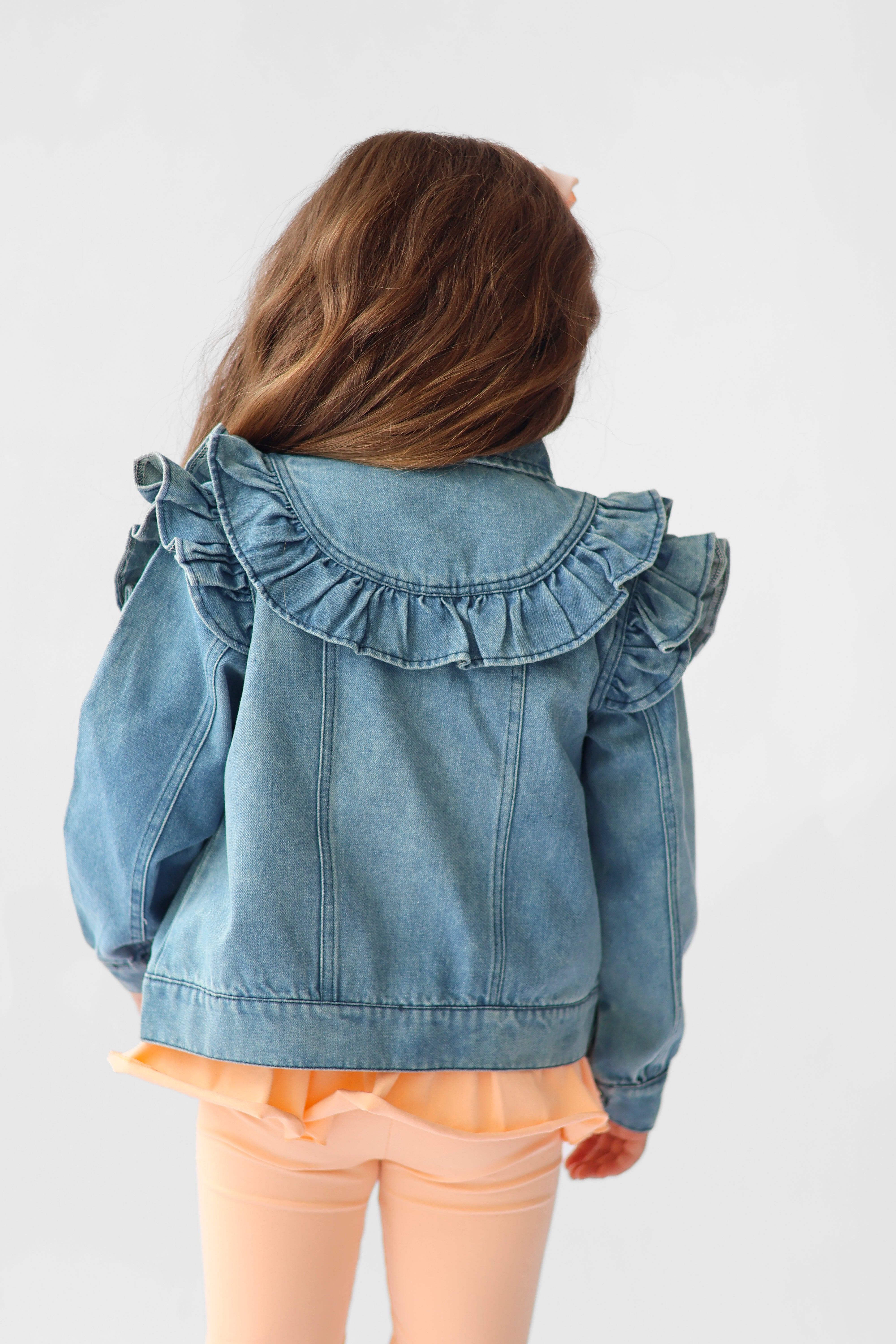 Georgia Girls Denim Frilly Jean Jacket
