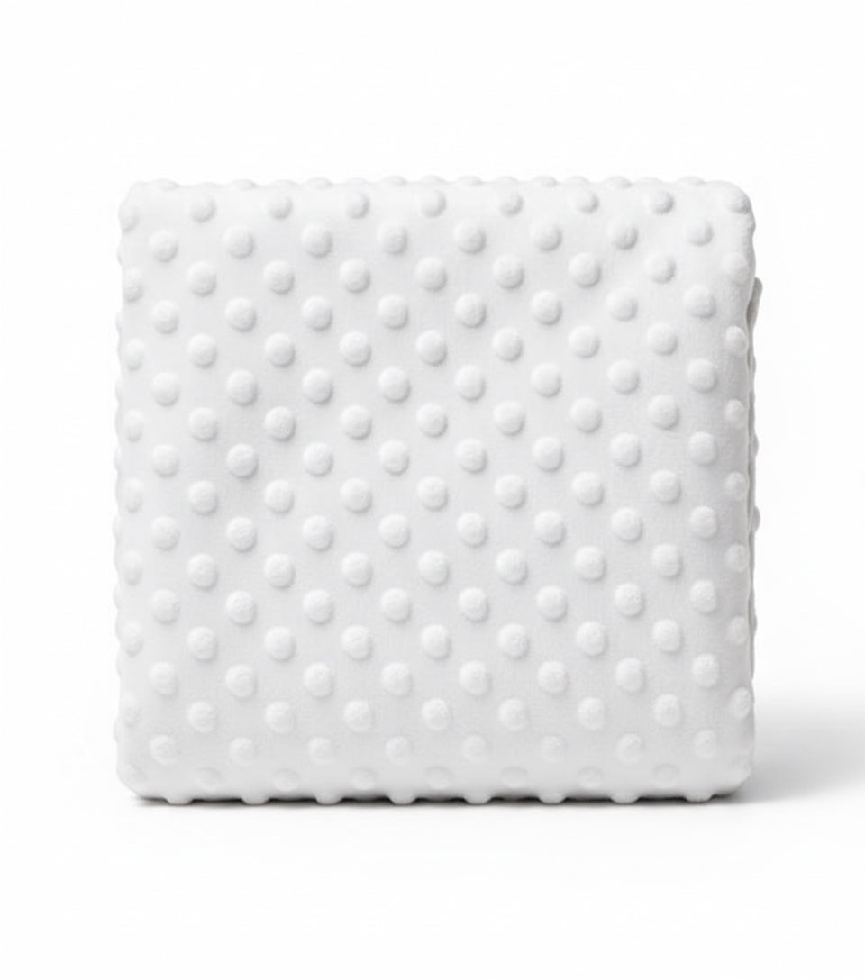 Baby White Bobble Wrap Blanket