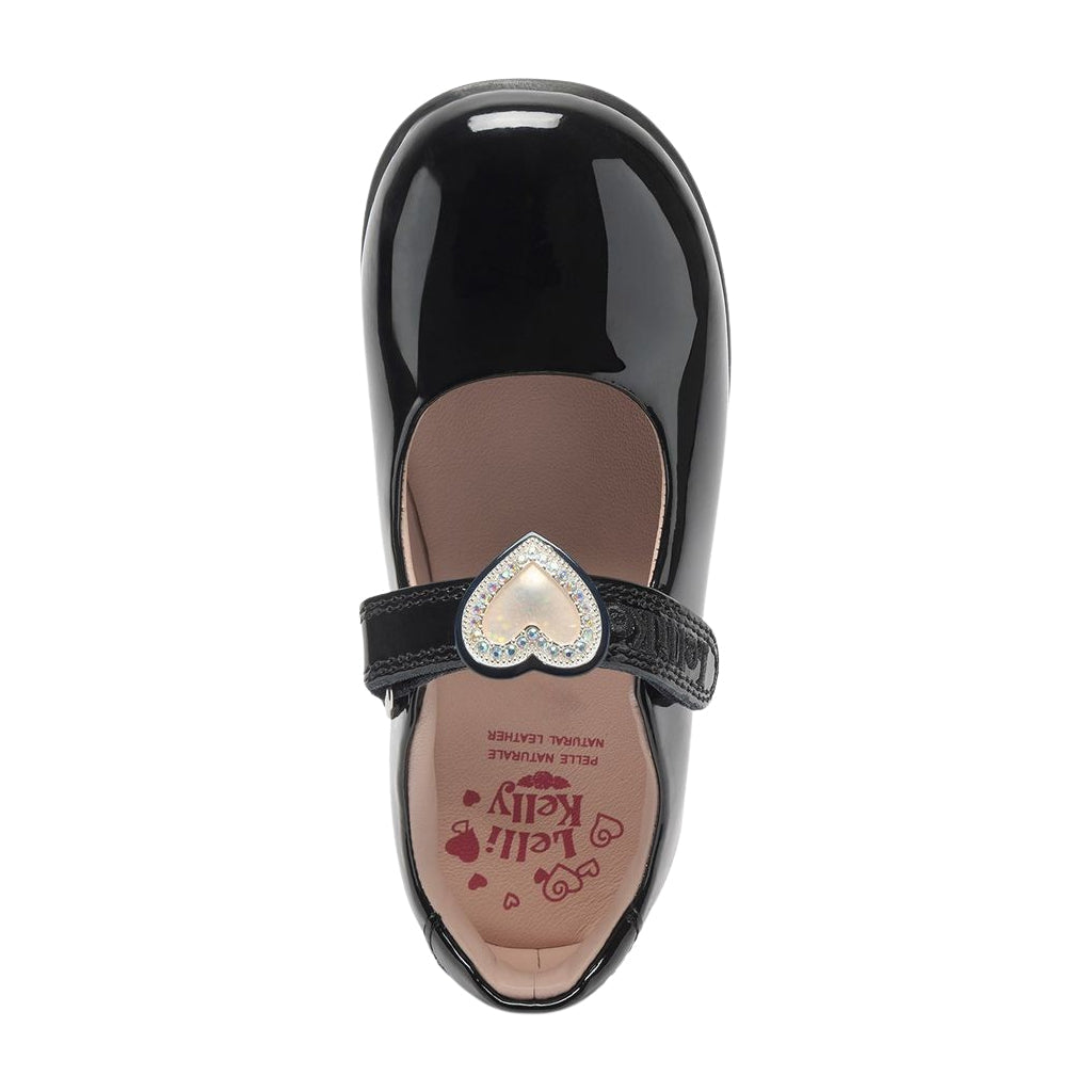 Lelli Kelly Sabrina Black Patent School Shoes G Fit LKS08486