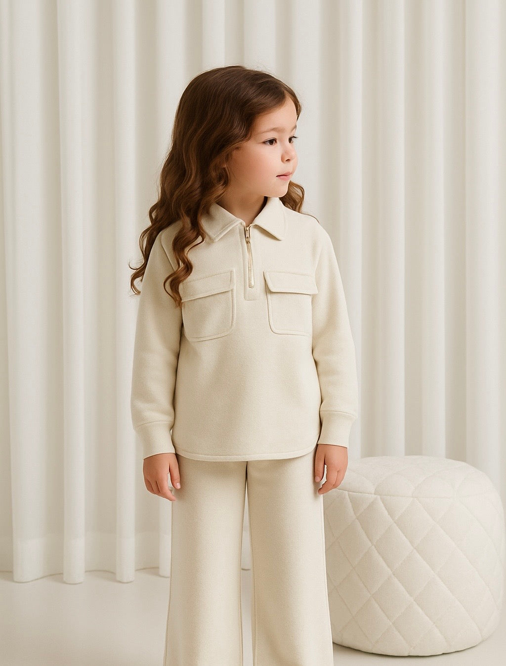 Gemma Kids Co-ord Tracksuit Beige