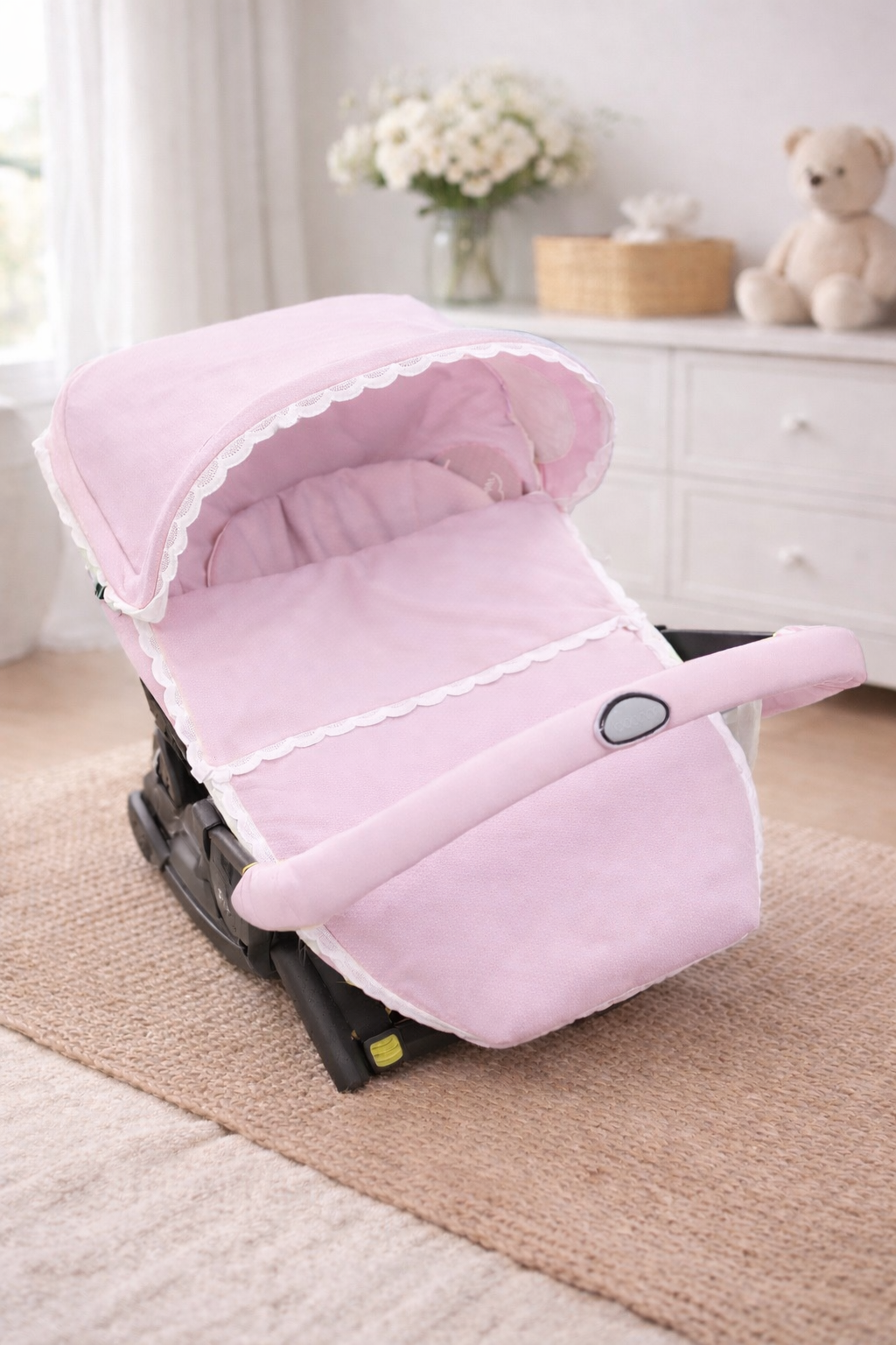 039245 Doona X Scallop Car Seat Cover Pink