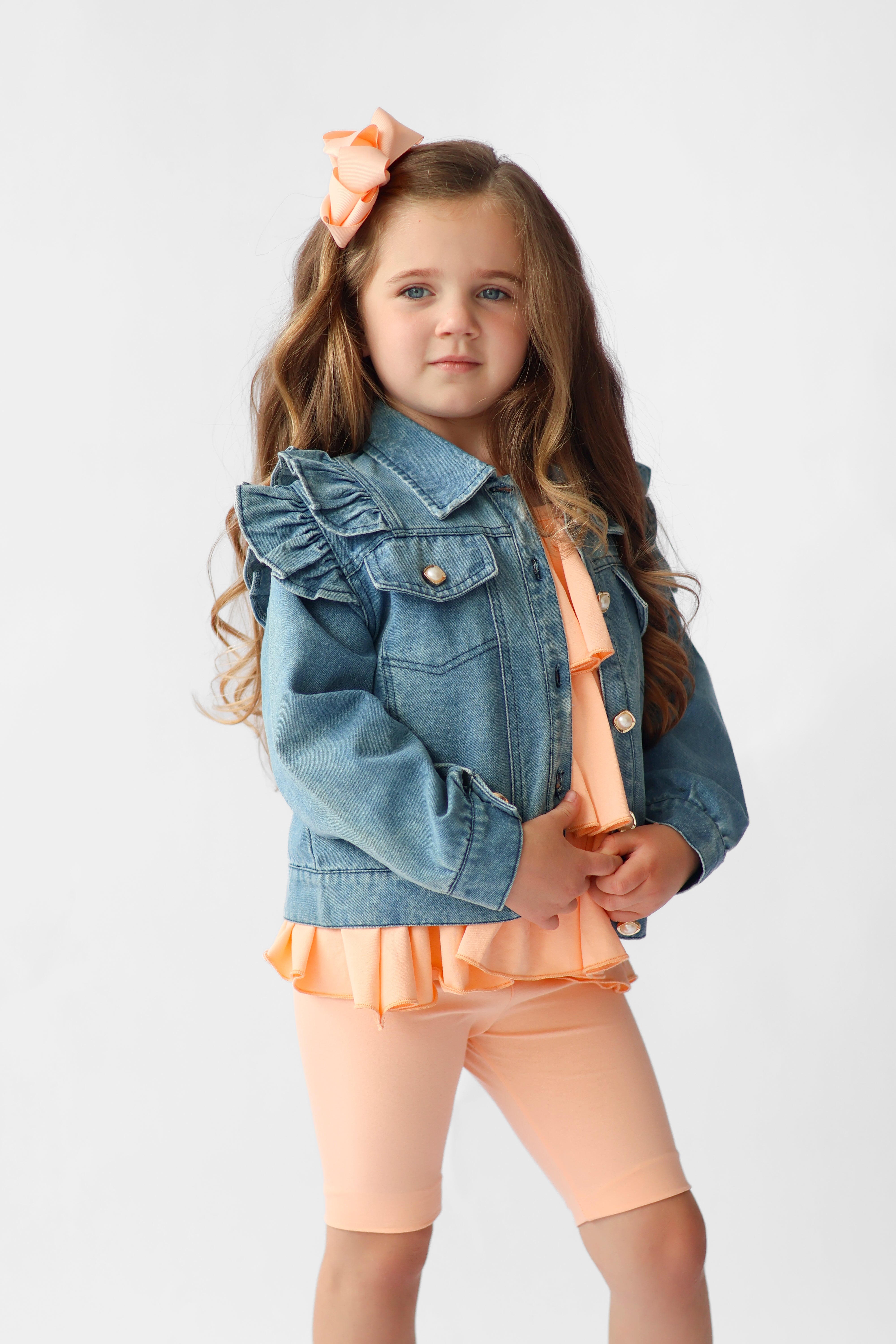 Georgia Girls Denim Frilly Jean Jacket