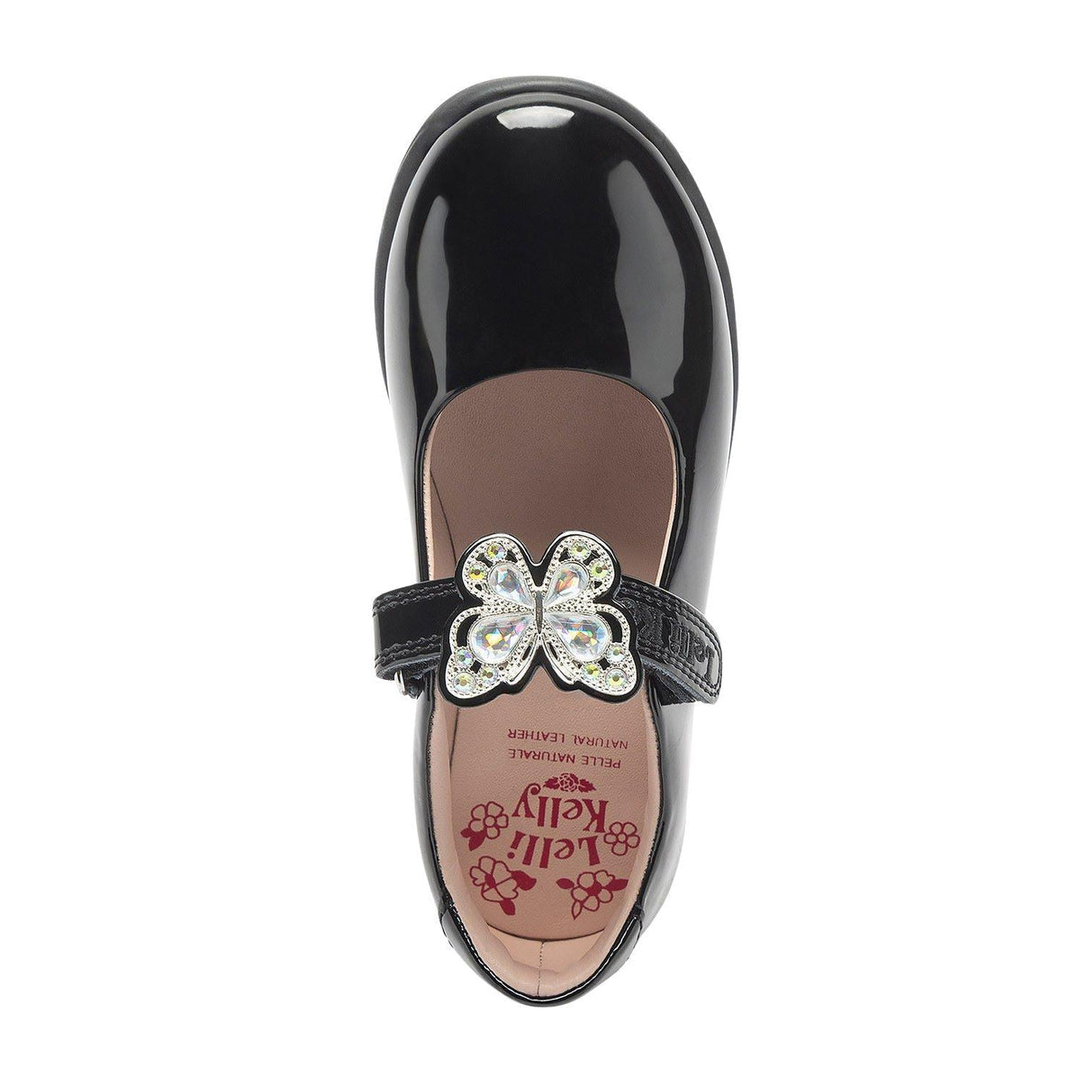 Lelli Kelly Selena Black Patent School Shoes F Fit LKS08464