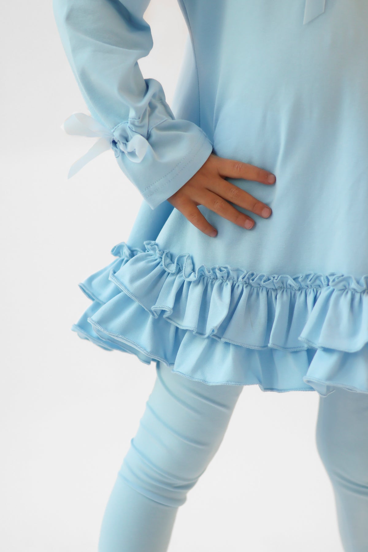 Cece Girls Frilly Ruffle Tracksuit Blue