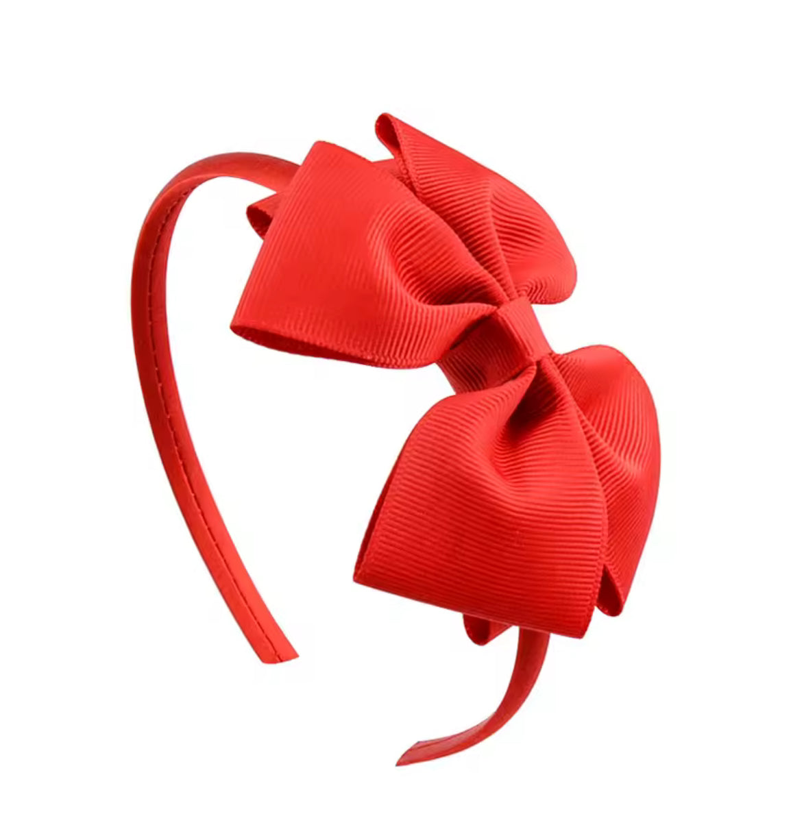 Girls Bow Headband Red