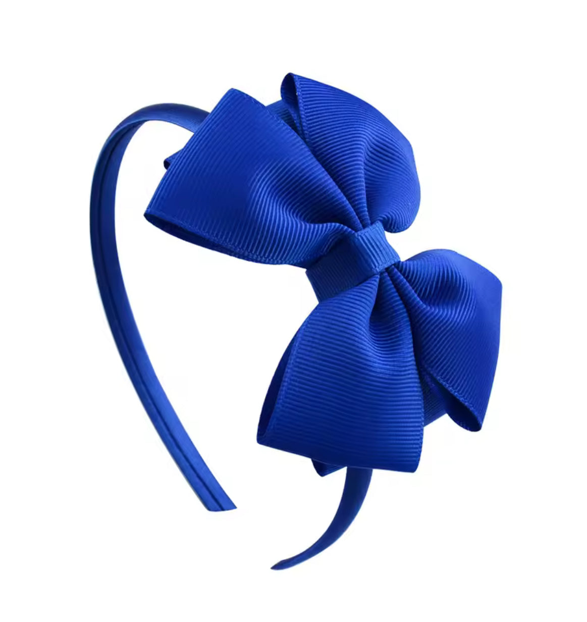 Girls Bow Headband Royal Blue