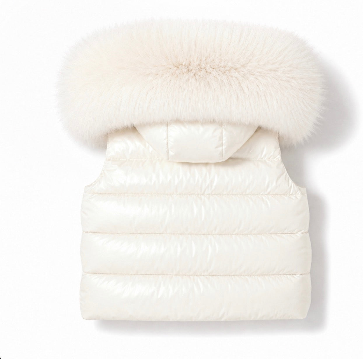 Monaco Unisex Faux Fur Padded Gilet Cream