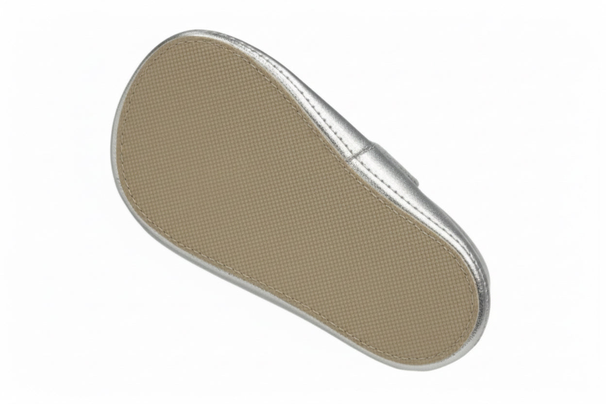 172901 Andanines Mary Jane Pram Shoe Silver