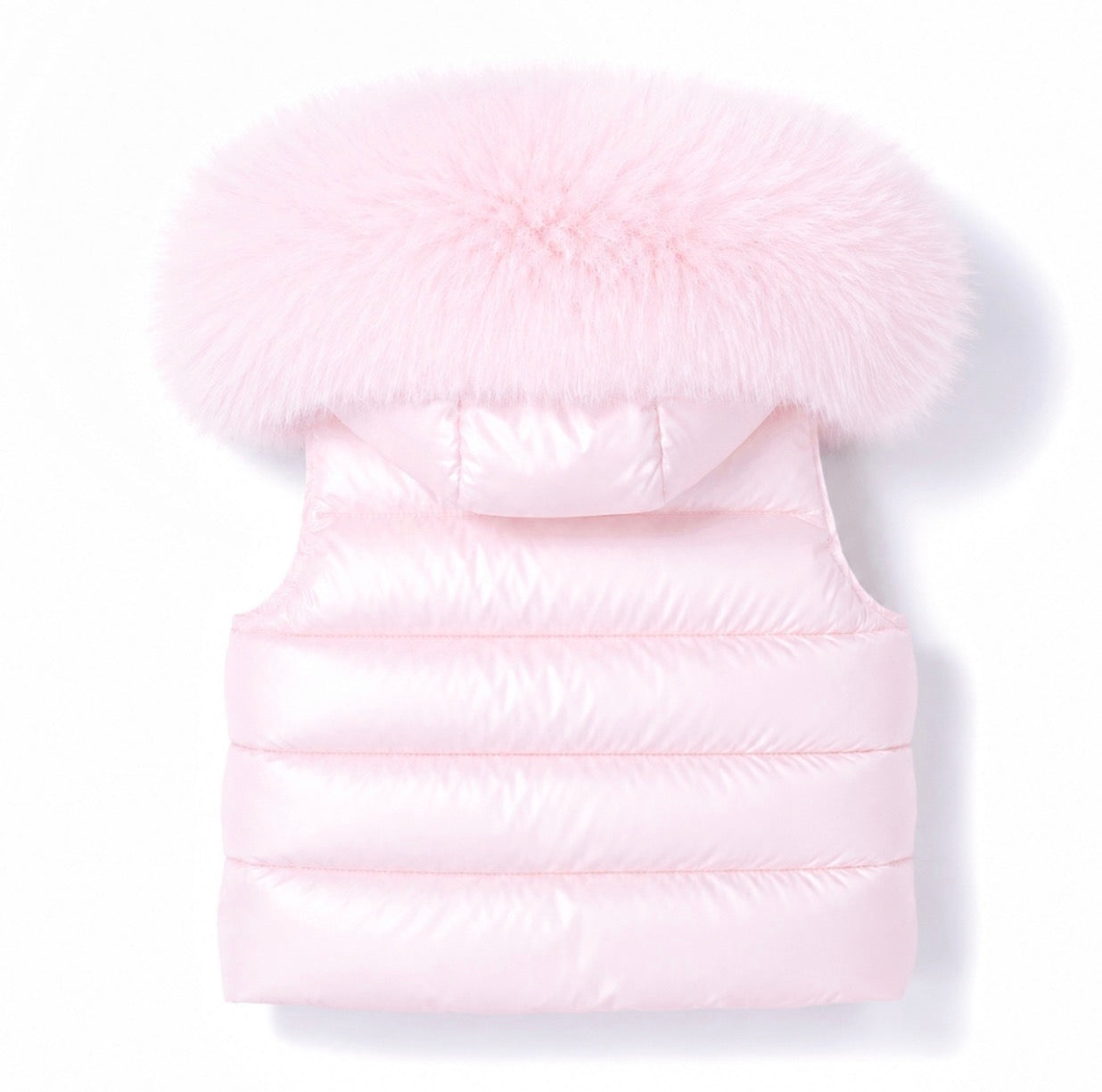 Monaco Faux Fur Padded Gilet Pink