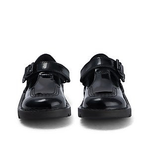 Kick T Velcro Black Pat