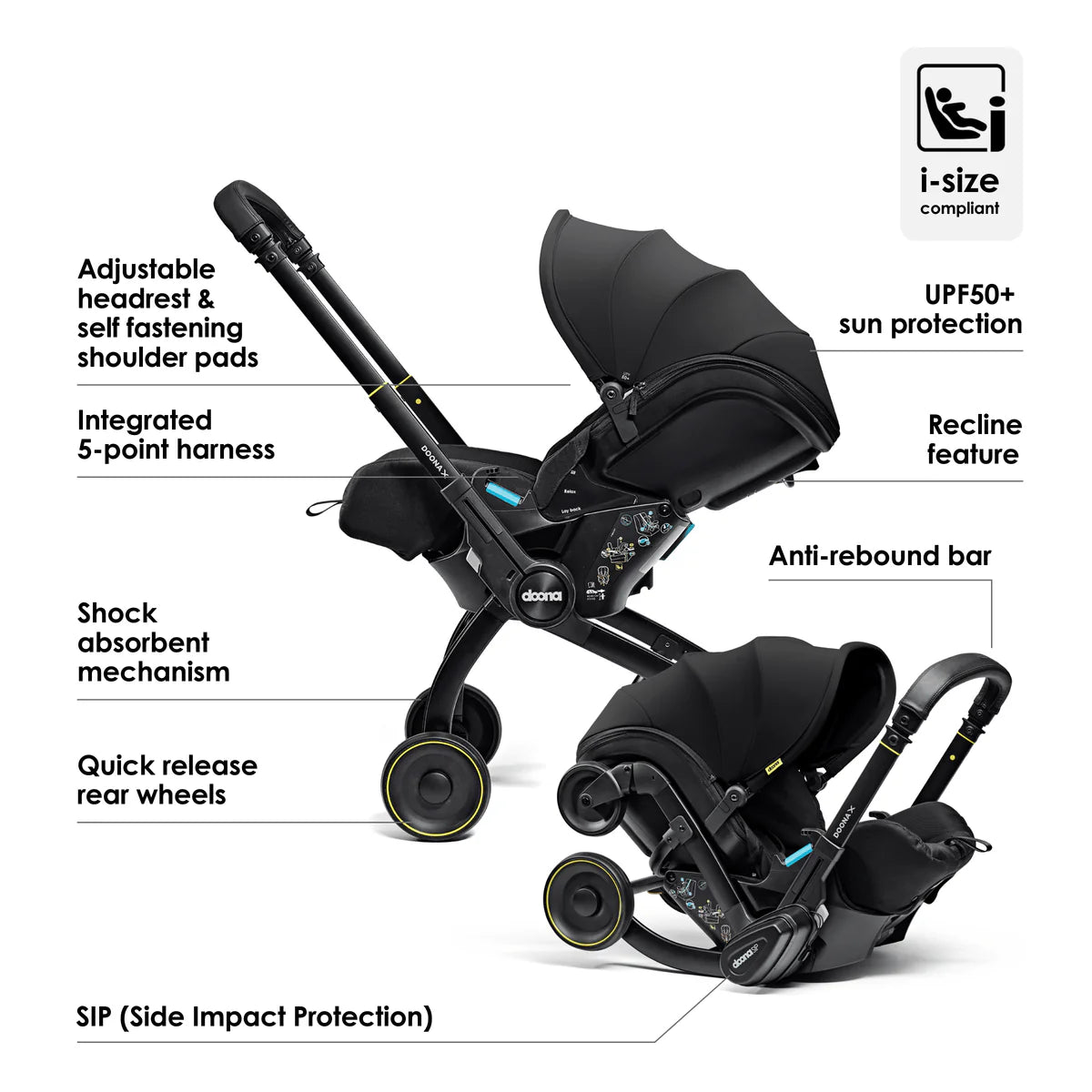Doona X Recline Car Seat & Stroller