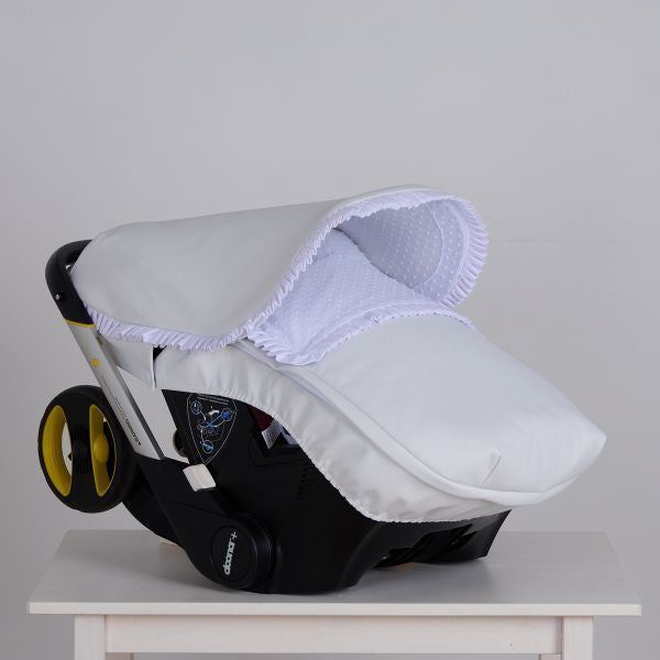 068241 Leatherette Doona Car Seat Cover White