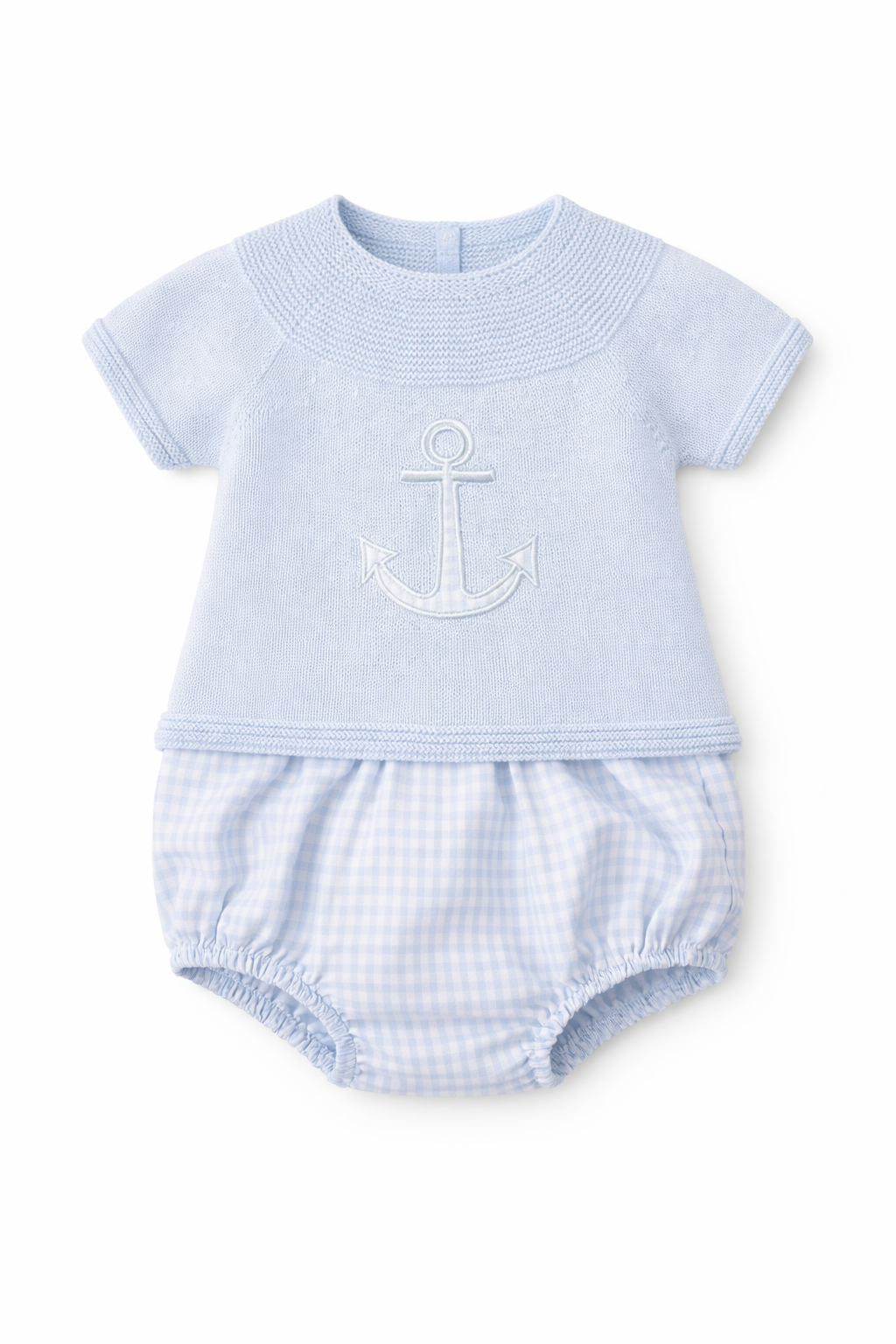 Toby Baby Boys Blue Knit Jam Pants Set