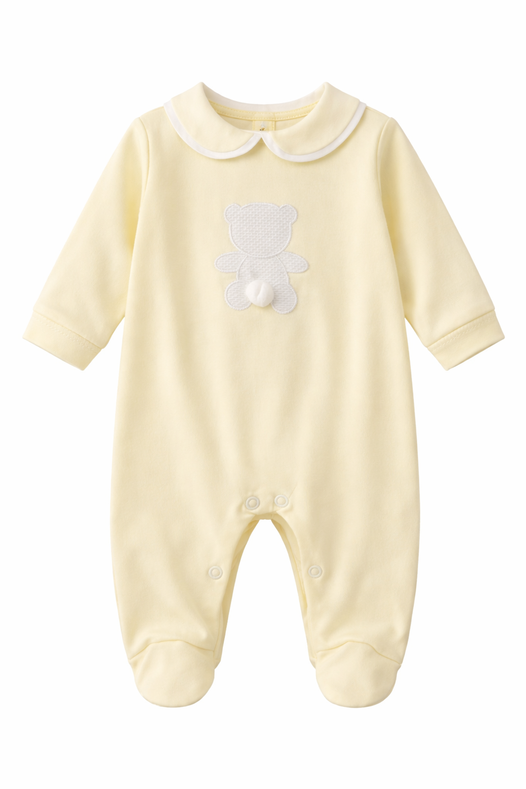 K2 Baby Lemon Bear Peter Pan Collar Babygrow