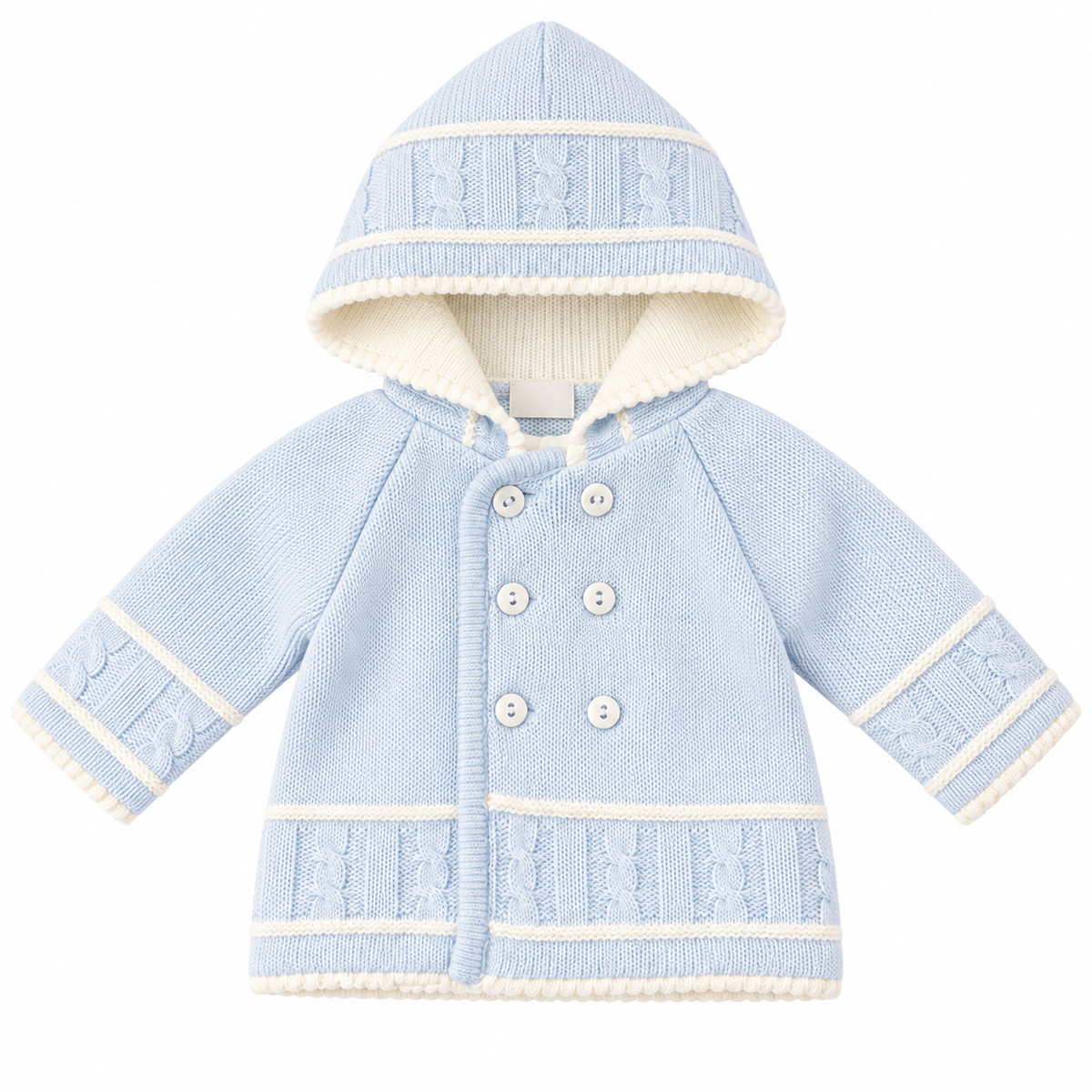 A1570 Baby Boys Blue Knitted Jacket