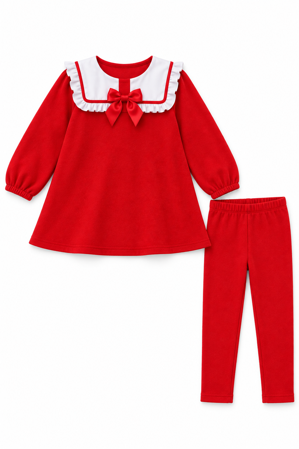 Marcie Luxe Girls Legging Tracksuit Set Red