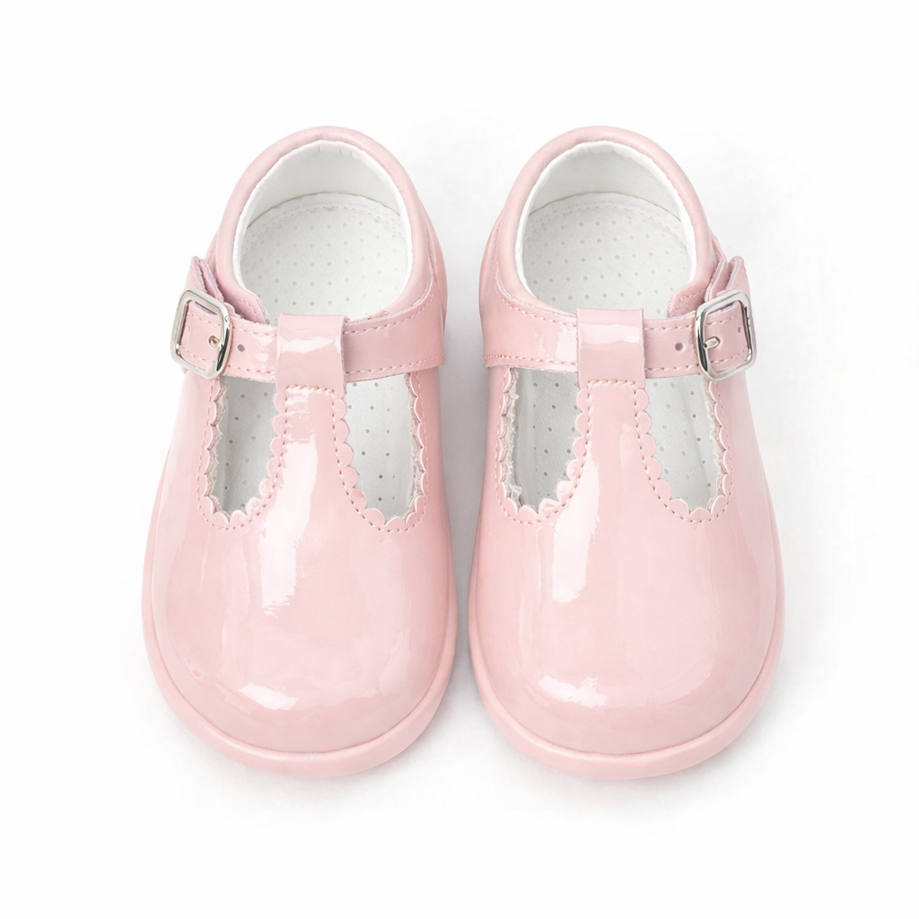 Y97411 Andanines Buckle T-Bar Shoe Pink Patent
