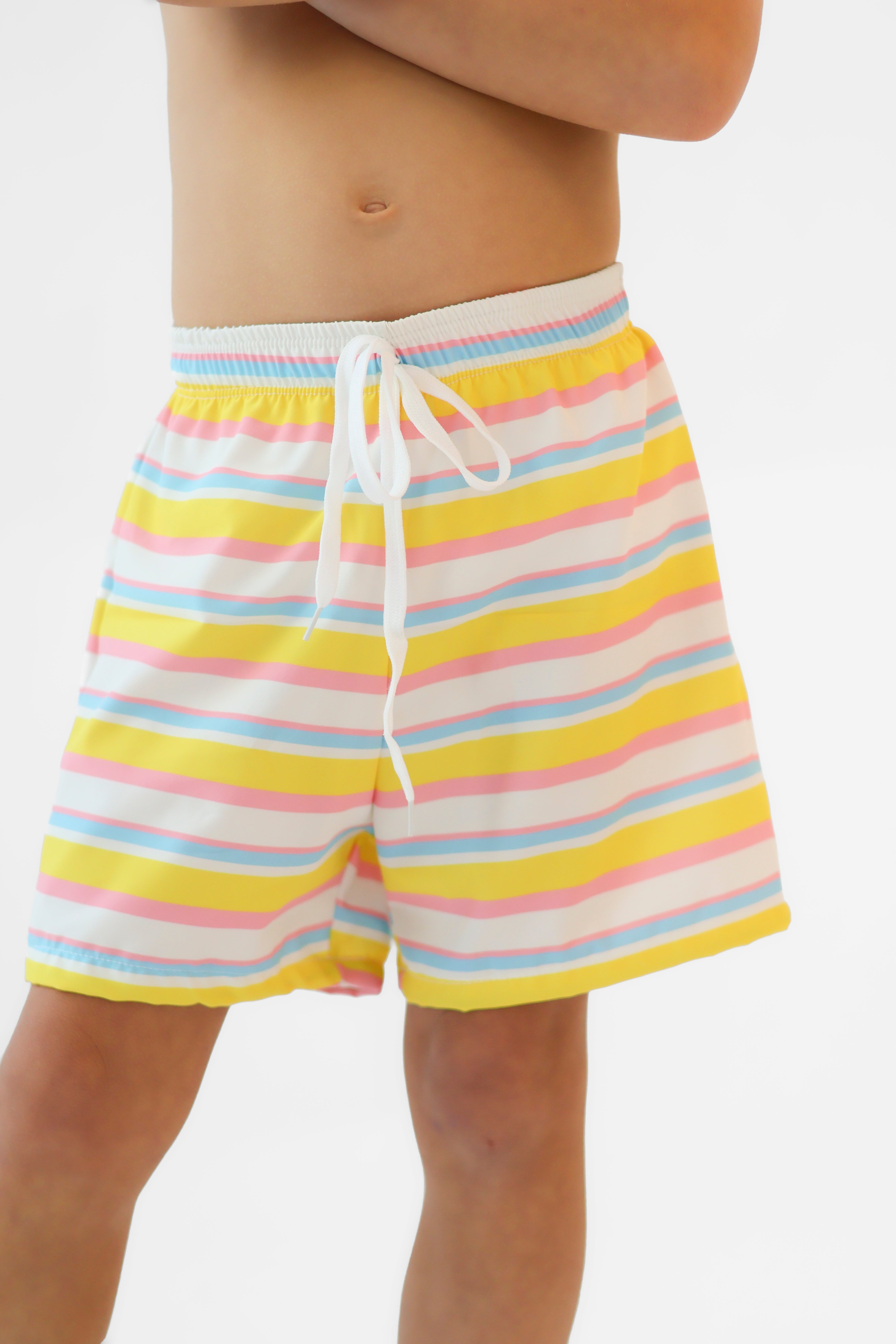 Pasco Boys Pastel Stripe Swimming Trunks