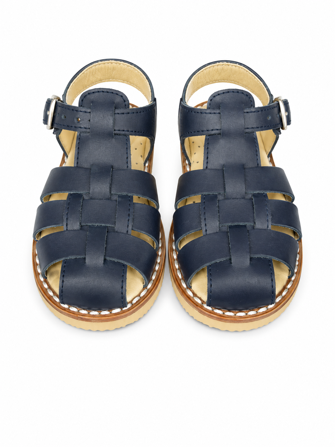 E505 Boys Closed In Spider Sandal Navy