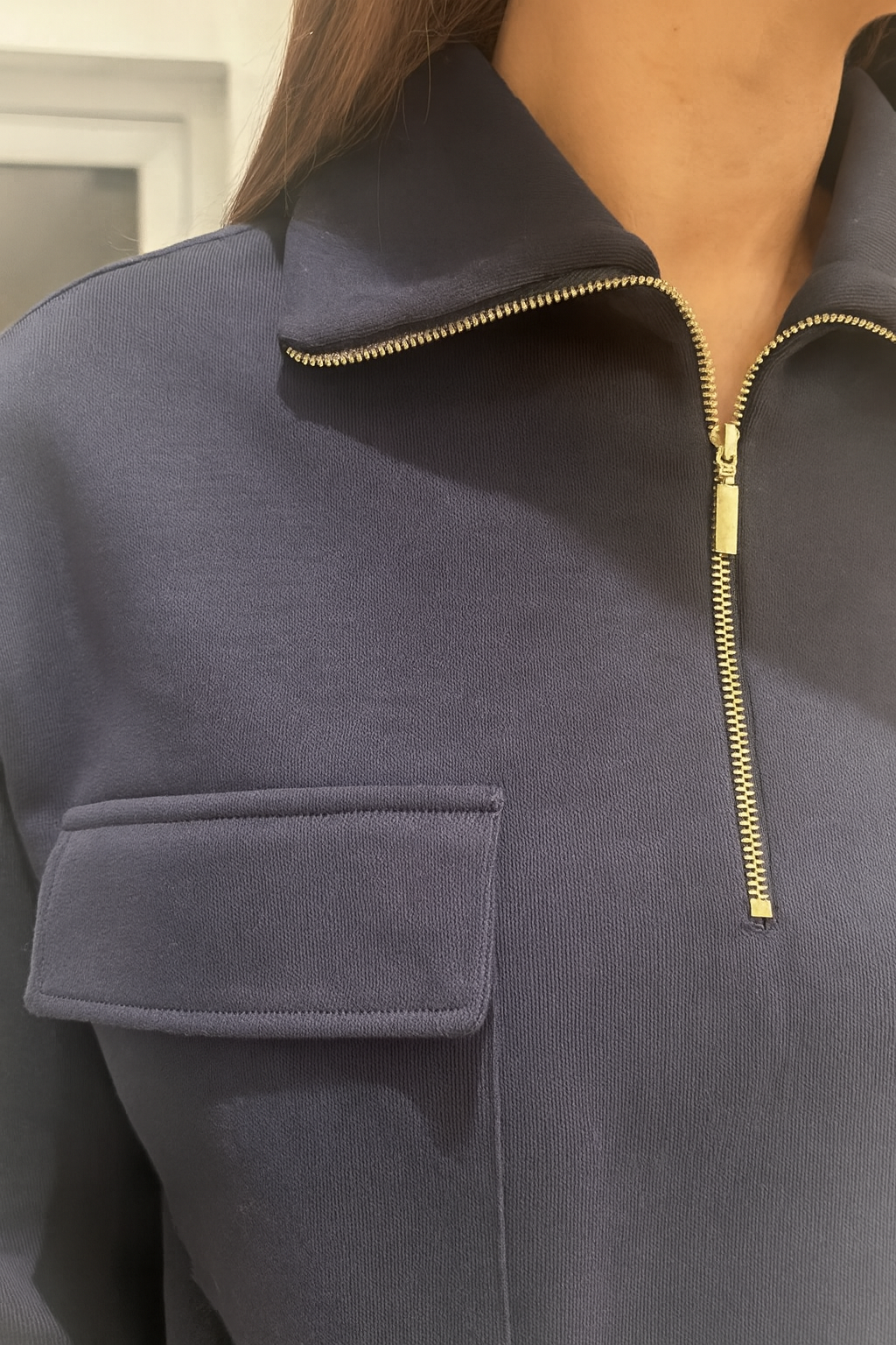 Gemma Womens Zip Through Co-ord Tracksuit Navy