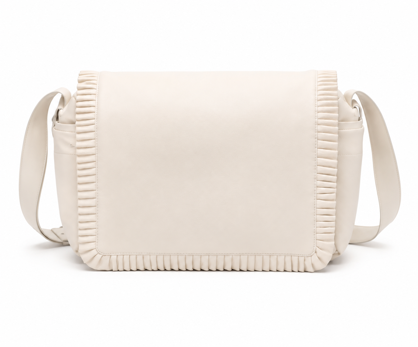 Nubeluna 070455 Frilled Baby Changing Bag Cream