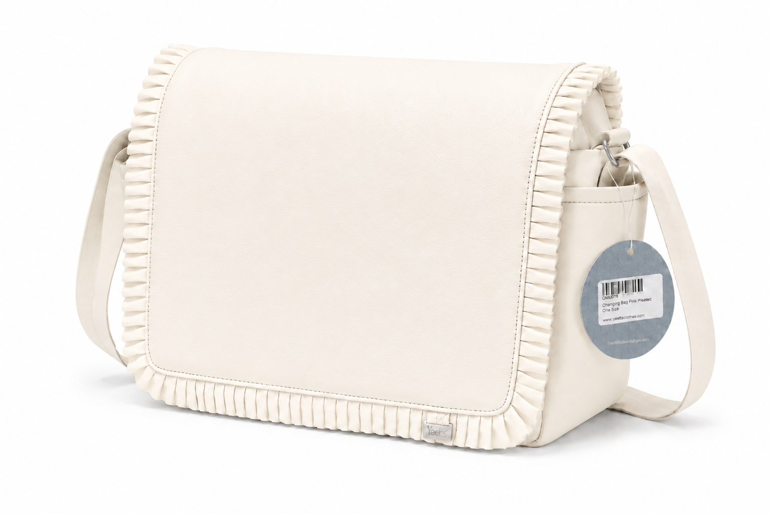 Nubeluna 070455 Frilled Baby Changing Bag Cream