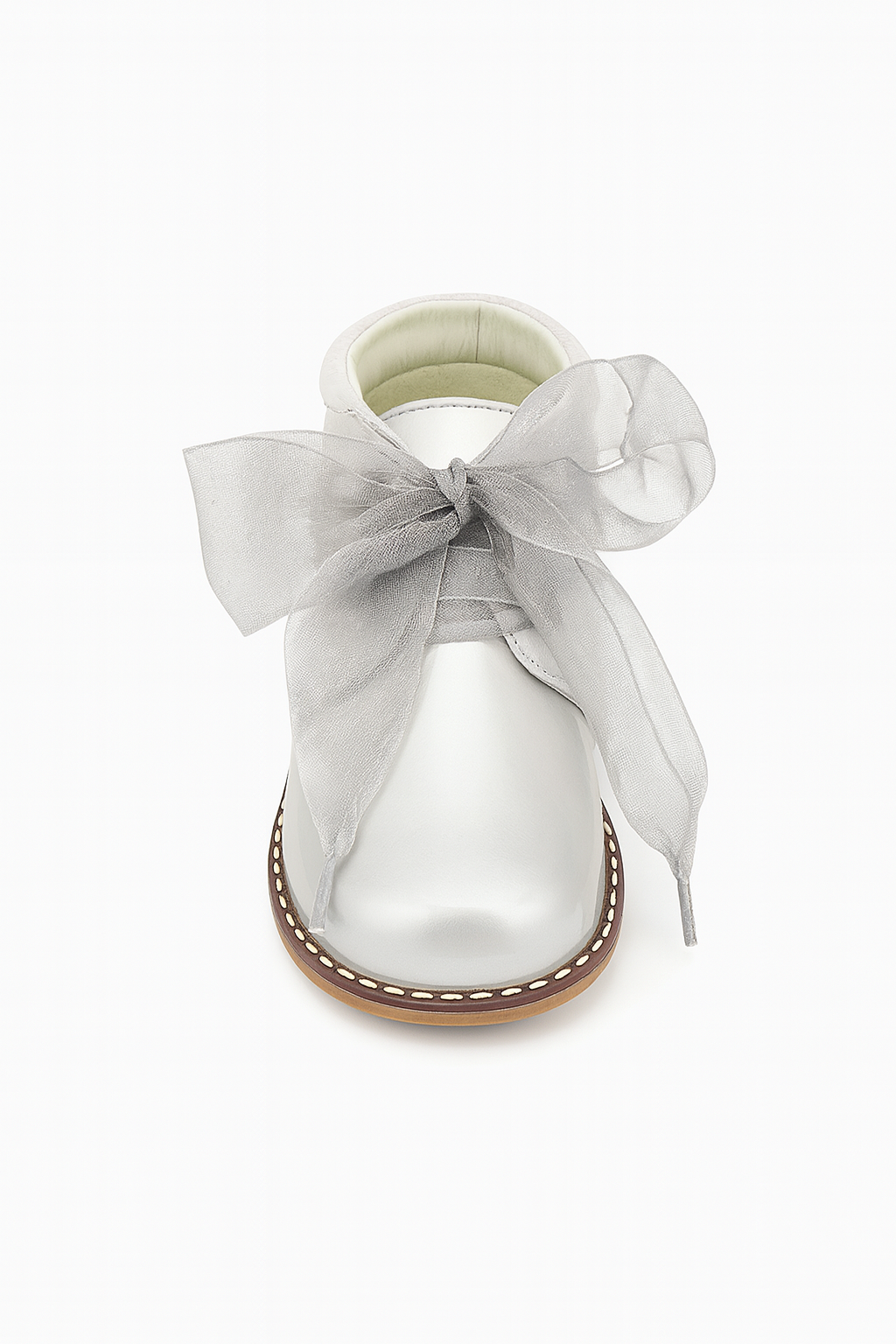 202845 Patent/Glitter Boot Silver