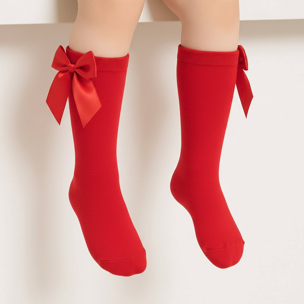 Sevva Red Bow Socks