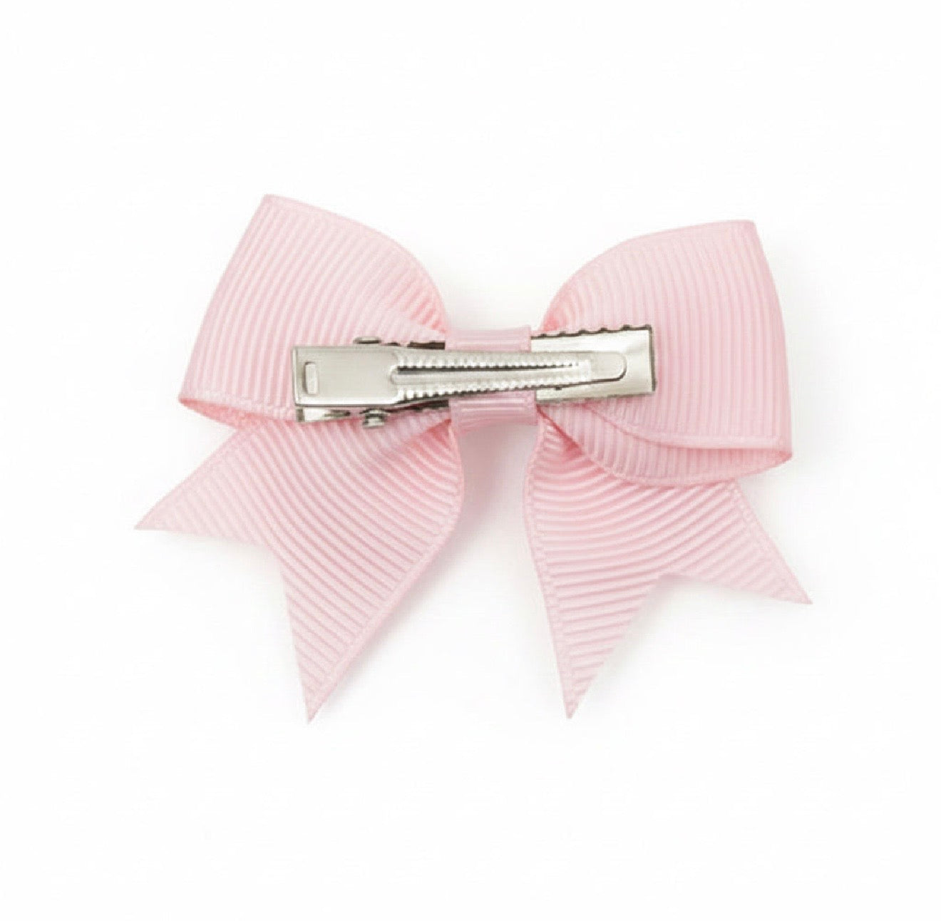 Flat Baby Hair Bow Clip Baby Pink