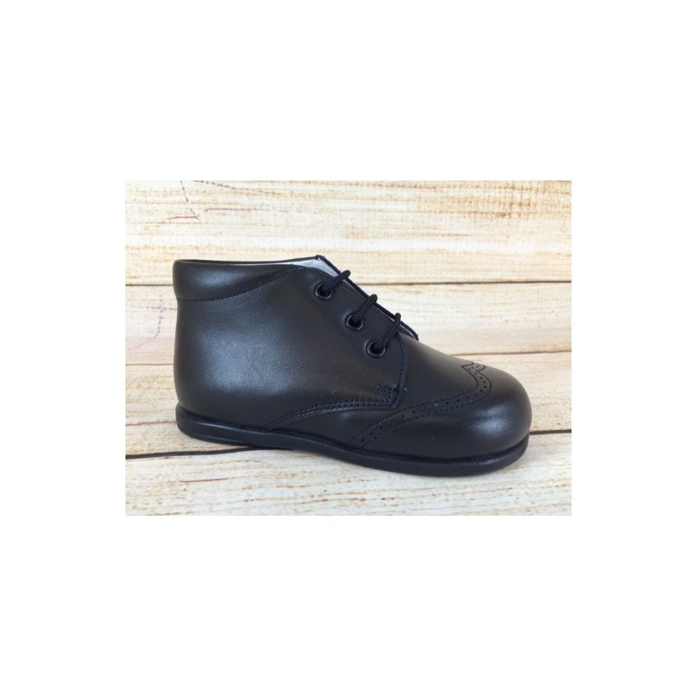 11563 Navy Flexi Brogue Boot