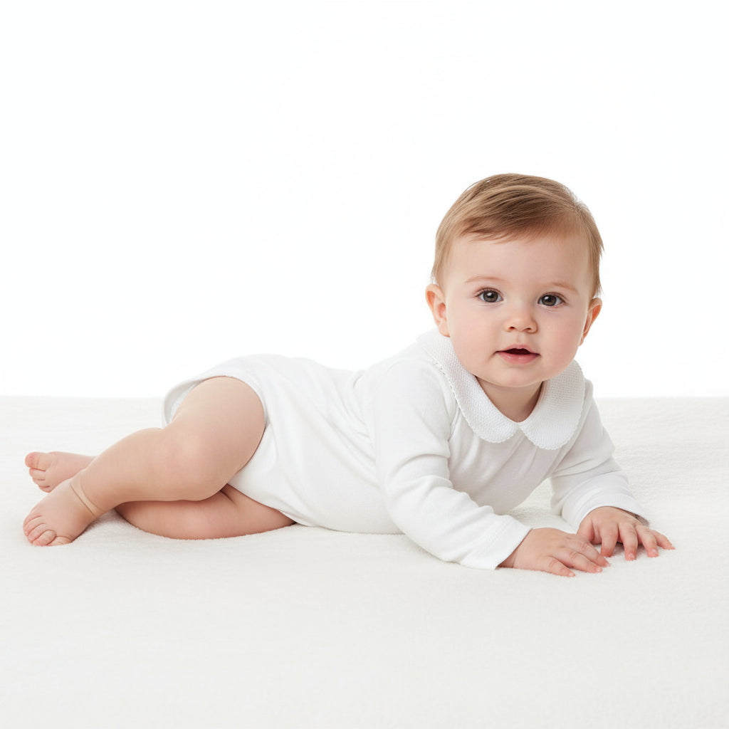 1188 Babidu Long Sleeve White Vest