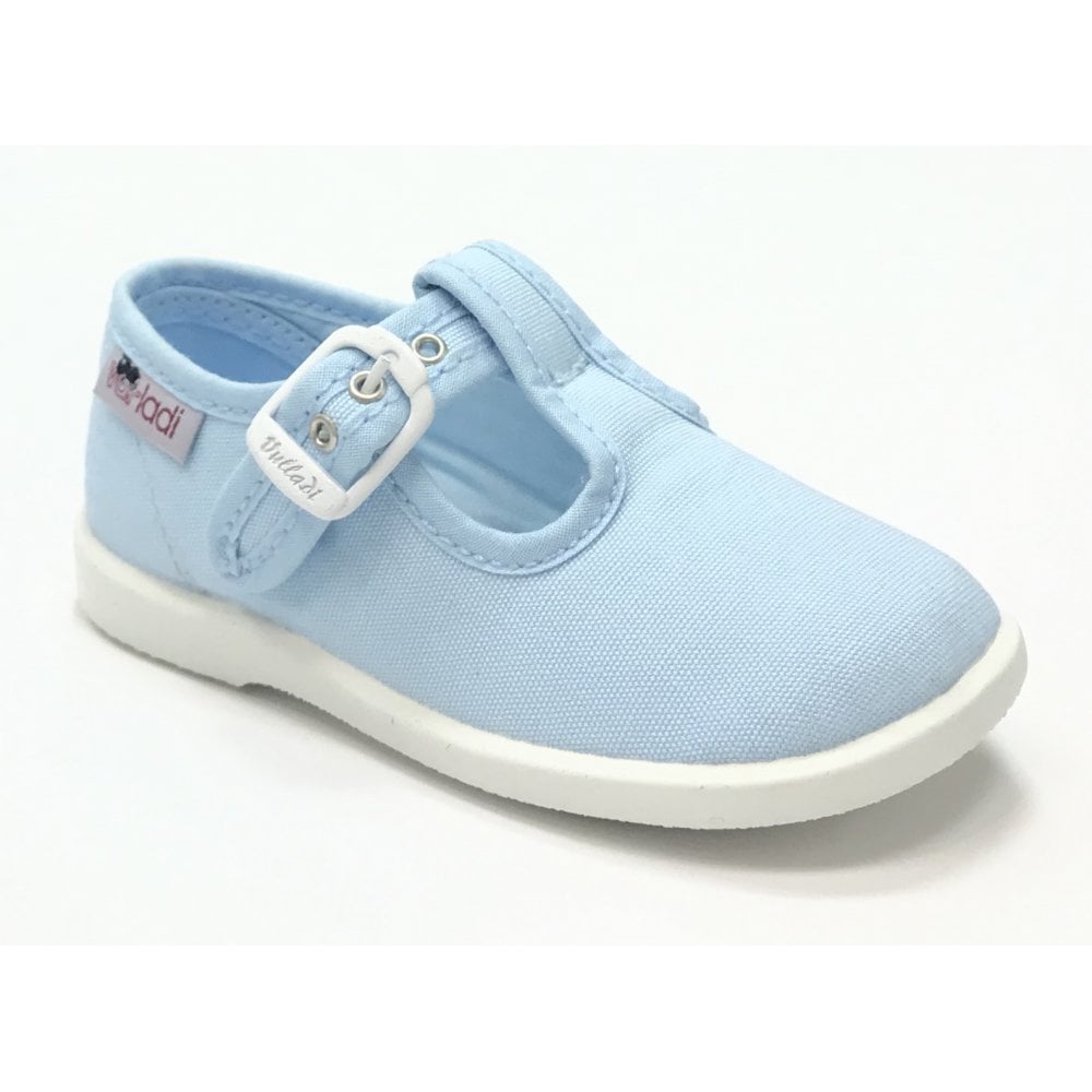 1200 Canvas T-Bar Shoe Baby Blue