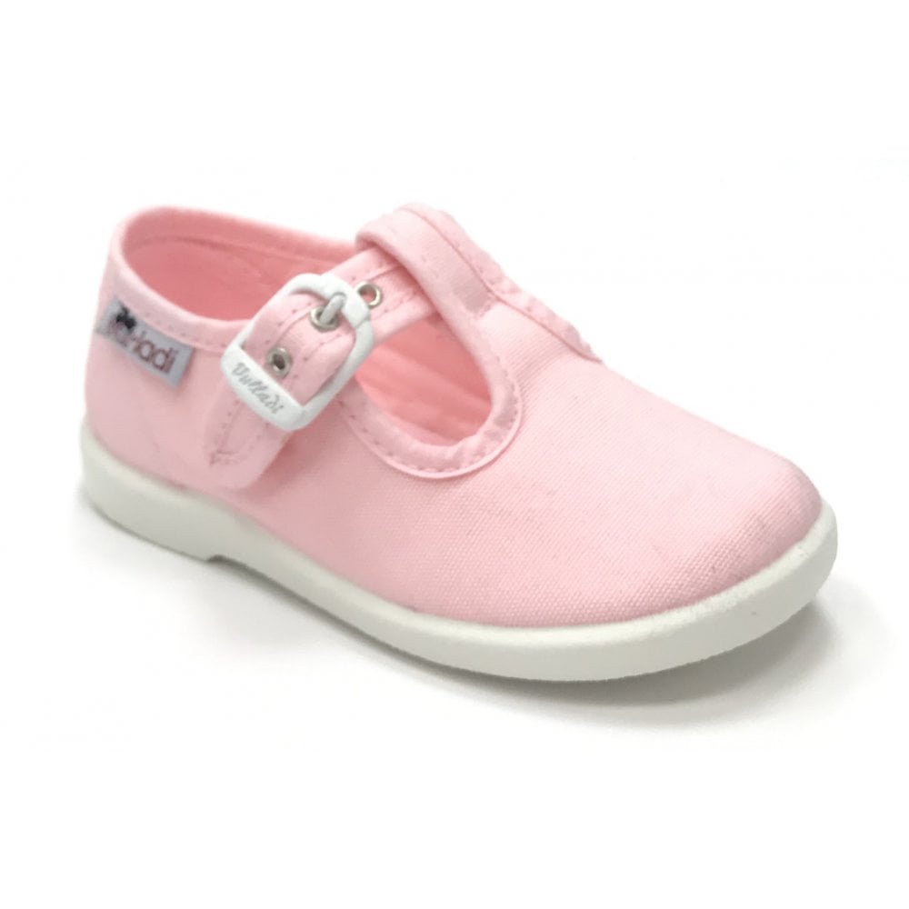 1200 Canvas T-Bar Shoe Baby Pink