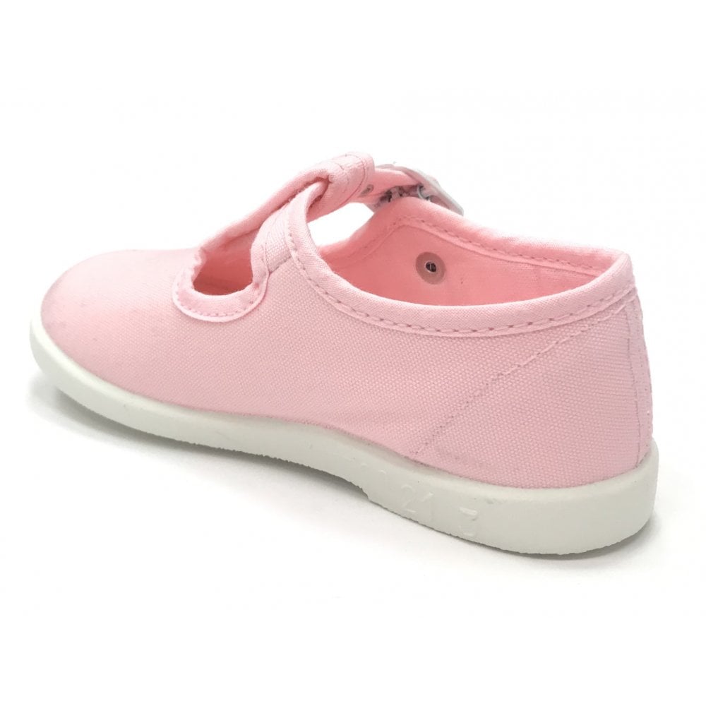 1200 Canvas T-Bar Shoe Baby Pink
