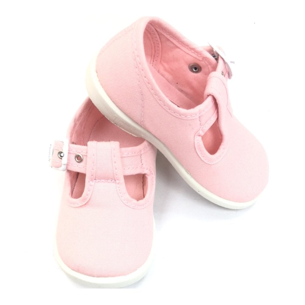 1200 Canvas T-Bar Shoe Baby Pink