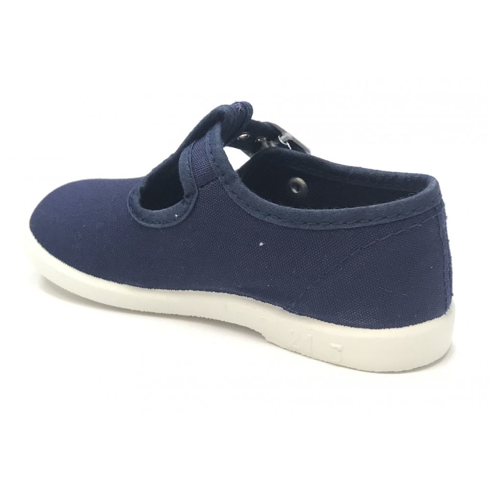 1200 Canvas T-Bar Shoe Navy