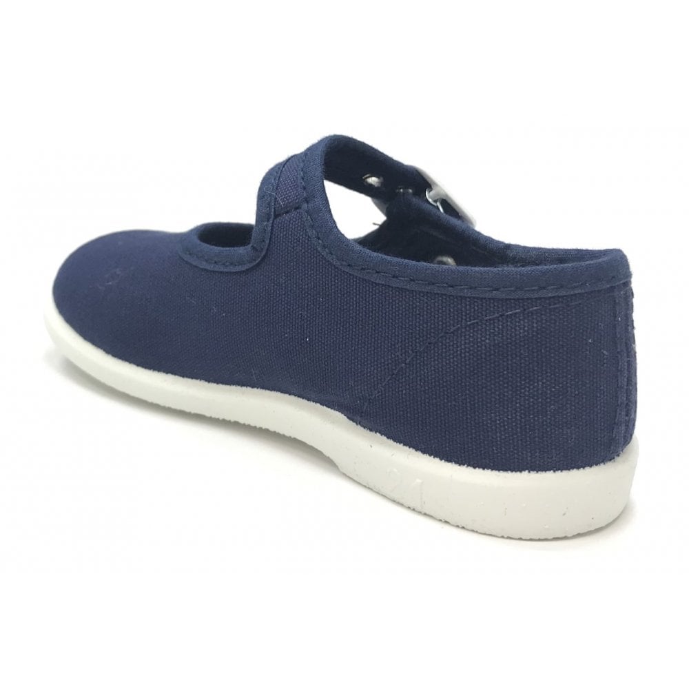 1210 Canvas Mary Jane Shoe Navy